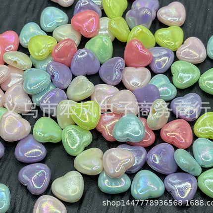 Acrylic light color plated AB colorful diy children beaded material candy AB colorful beads jewelry accessories