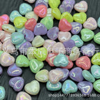 Mixed color random ab plating / 27#10mm hearts are about 1300 pieces/catties