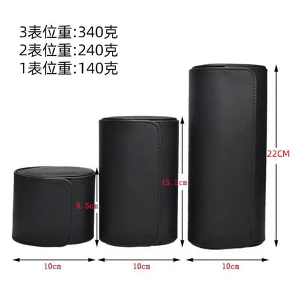 Retro Crazy Horse Pattern Genuine Leather Texture Pu Leather Watch Storage Box 1 2 3 Watch Positions Watch Box Gift Box