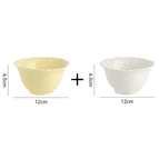 4.7 inch bowl white yellow