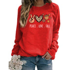 round neck red / S