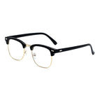 Bright black gold frame flat