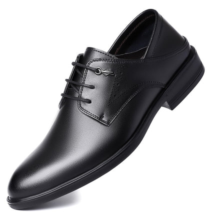 Casual Leather Shoes for Men, Genuine Leather British Style Men's Shoes, Versatile and Trendy 2025 New Spring and Autumn Men's Business Formal Leather Shoes