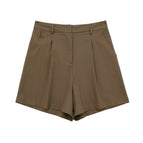 brown shorts / XS