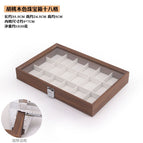 Walnut Jewelry Box White Leather 18 Cargo Box