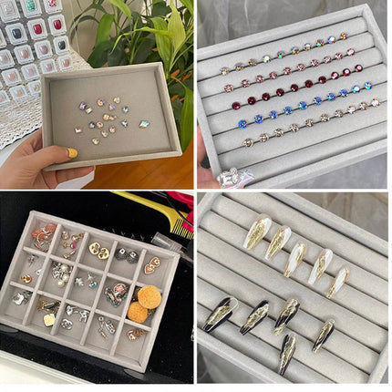 [Jewelry storage artifact] factory direct jewelry storage box jewelry storage plate earrings ring storage finishing