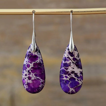 Stone Drop Earrings / Boucles Pierre Naturelle