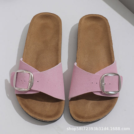 New Style Flip-Flops for Women 2025 New Beach Open-Toe Flat Sandals for Women Non-Slip Women's Large Size Women's Sandals