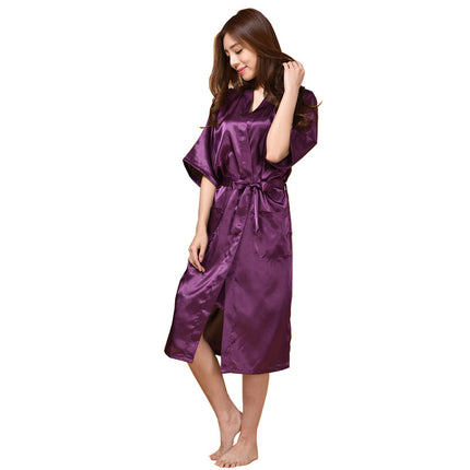 Bronzing Printing Mother of the Bride Long Cardigan Gown Bride Mother Wedding Makeup Morning Gown