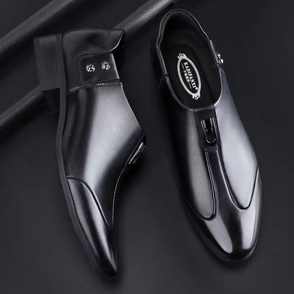 Men's Leather Shoes Soft Leather Soft Bottom Business Casual Men's Shoes Work Security Work Dad Shoes Wholesale Drop Shipping