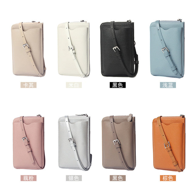 Crossbody small bag summer 2023 macaron all-match genuine leather girls' phone bag mini trendy new shoulder bag