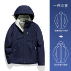 Ygnz-ky09a male navy blue-environmentally friendly gray [three-in-one/removable liner] / M