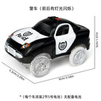Black police car