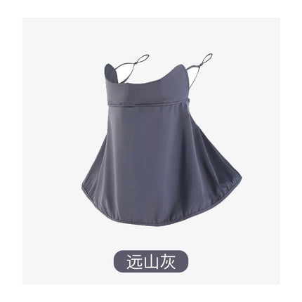 New ice silk sunscreen mask women's anti-ultraviolet breathable quick-drying face Gini sunshade veil riding face mask wholesale