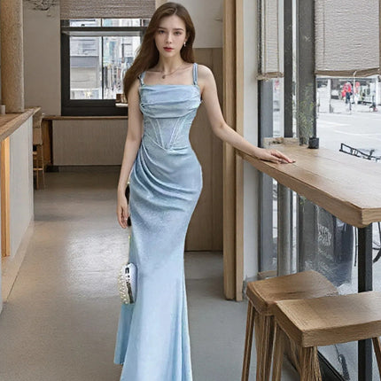 New Night Head Shop Foot Bath Health Club Technician Tooling Sexy Shoulder Strap Bar Bouncer dress Summer