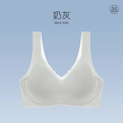 Women's Summer Ultra-thin Small Chest Gathering Vest Non-rimless Sports Yoga Bra