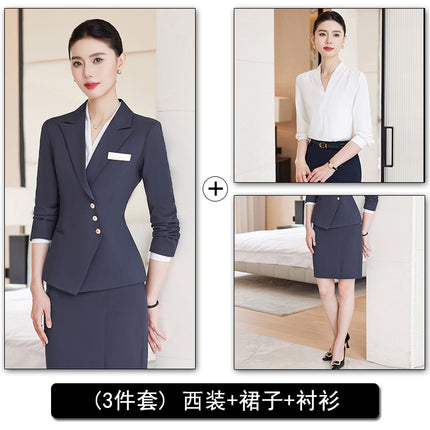 Professional Suit Pants for Women, Autumn Jewelry Store Front Desk Reception Work Uniform, Medical Beauty Club, Beauty Salon Secretary Workwear