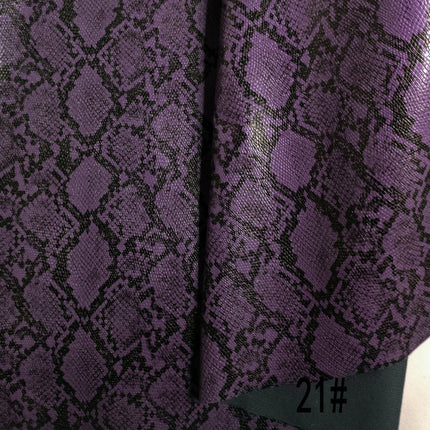 Pu Snakeskin Pattern Leather Fabric, Python Pattern Leather for Bags, Anime Belts, Soft Bags, Headboard Backs, Artificial Leather with Animal Prints