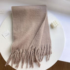 Seahorse fur solid color-khaki brown / 210*40