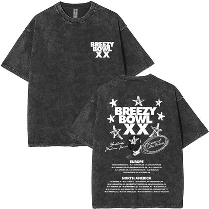Vintage Washed Chris Brown Pop Music Album Cover Graphic t Shirt