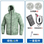 Apple green + 5v fan + 5v 20,000 battery / XL