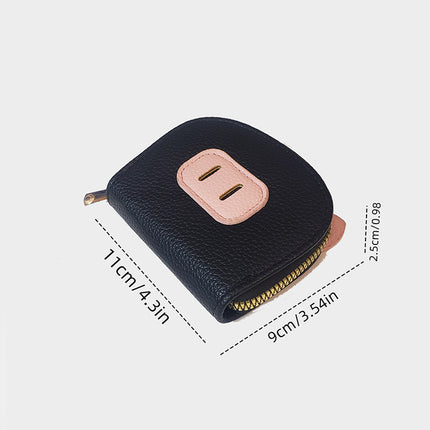 Ins New Pig Card Bag Cute Female Student Coin Purse Fashion Zipper Leather Bag Wallet Korean Style All-match Trend