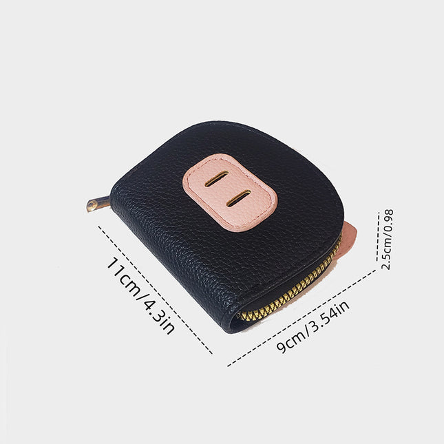 Ins New Pig Card Bag Cute Female Student Coin Purse Fashion Zipper Leather Bag Wallet Korean Style All-match Trend