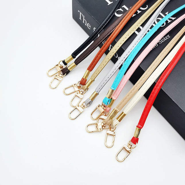 New Crossbody Bag with Mobile Phone Lanyard Diy Women's Bag Replaceable Strap Simple All-match PU Leather Shoulder Strap Wholesale