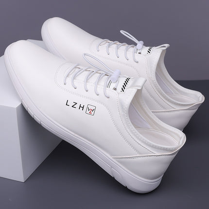 Shenglima Men's Shoes genuine goods Caiyuan Light Luxury New Men's Soft Bottom Non-slip Slip-on Leather Shoes Fashion Casual Shoes