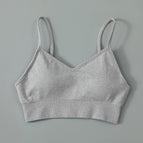 Gray suspender bra / S