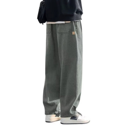 American-style overalls men's 2025 new fashion brand smart straight loose casual pants all-match sports