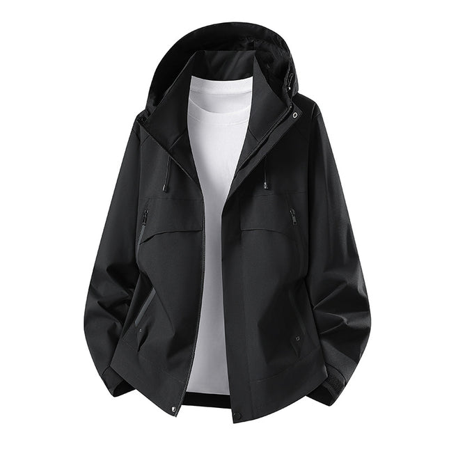 High-Quality Single-Layer Jacket with Custom Logo, Camping Travel Workwear, Waterproof and Windproof Outdoor Mountaineering Jacket