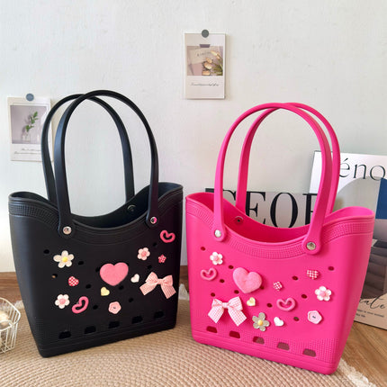 EVA Hole Bag 2025 Cross-border New Fashion Seaside Waterproof Beach Bag Large Capacity Tote Bag Single Shoulder Bag