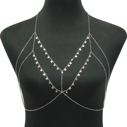 Zhuru Clothing Foreign Trade Hot-Selling Popular Chest Chain Sexy Fashion Ultra-Fine Hot Girl Accessory Body Chain Dl0089