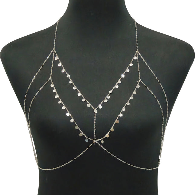 Zhuru Clothing Foreign Trade Hot-Selling Popular Chest Chain Sexy Fashion Ultra-Fine Hot Girl Accessory Body Chain Dl0089