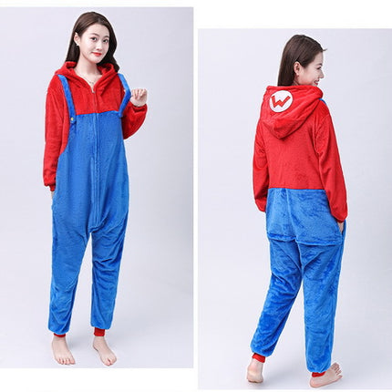 New Comfortable Cartoon Couple's Romper Children's Animal suit for Home and Outer Wear