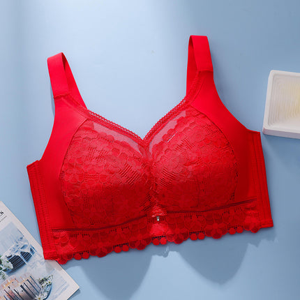 Big chest small push up ultra-thin chubby girl plus size bra breast collection underwear adjustable wireless full cup bra