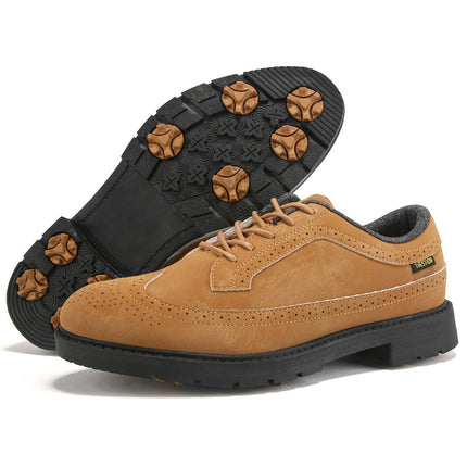 K55 Cross-Border Direct Supply Matte Leather Shoes Golf Shoes Sports Shoes Fixed Nails