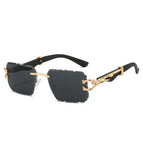 Gold frame black and gray film
