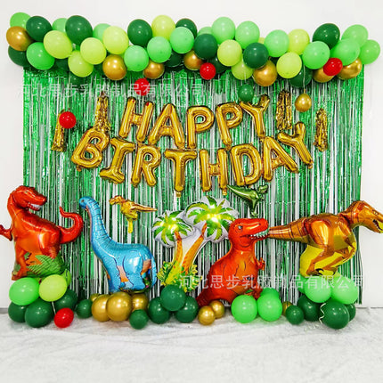 Cross-border Amazon new hot Jurassic theme dinosaur balloon team decoration a generation of balloon suit