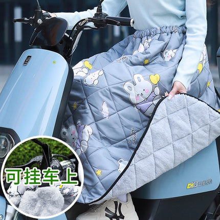 Autumn and Winter Cycling Windshield Skirt Thickened Cold-proof Waterproof Windproof Leg Knee Apron Battery Car Windshield