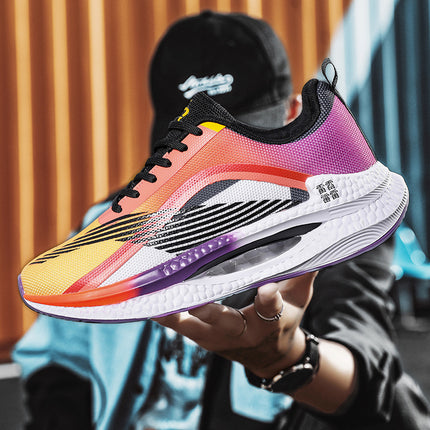Factory direct foreign trade plus size lovers cold adhesive sneaker popcorn air cushion running shoes tide shoes sneakers