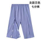 Women's blue cropped pants / M