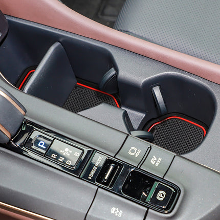 Suitable for 23 Toyota CROWN door slot mat CROWN car modified storage decorative mat water Cup slot mat