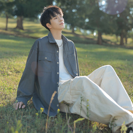Autumn 2024 New Shirt Xinjiang Outdoor Series All-match Work Jacket Travel Camping Casual Men's Wear