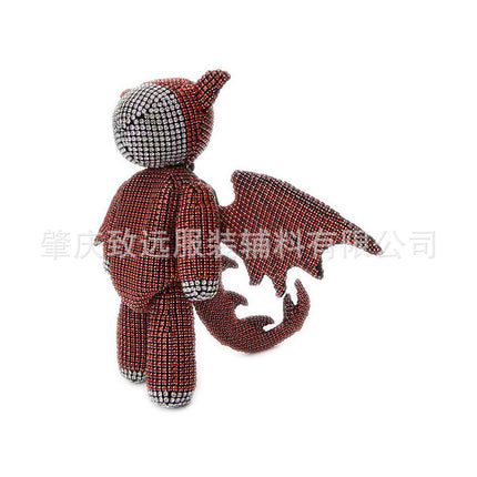 Exquisite Fashion Sparkling Diamond Wings Small Dragon Bag mini mini Bag Rhinestone Decoration Bag