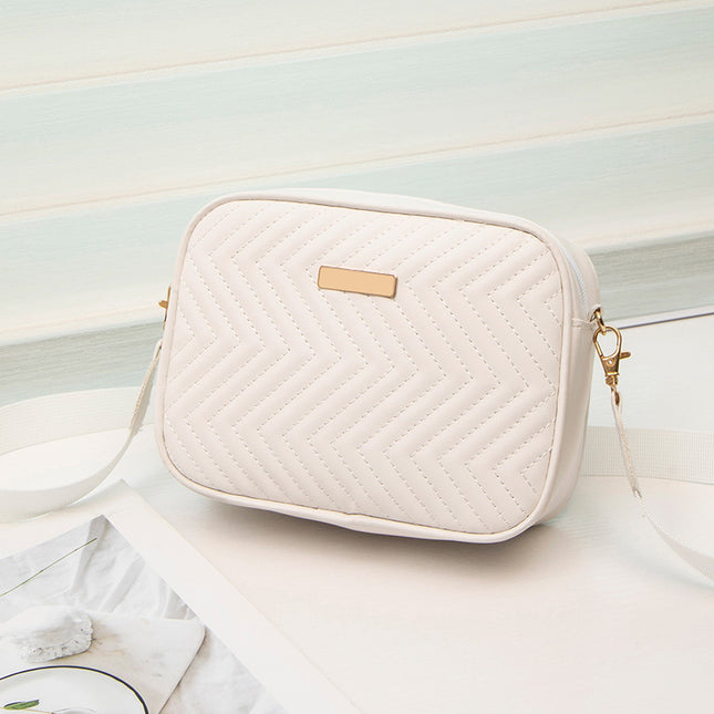 High-end ladies bag 2024 new foreign trade camera bag messenger bag wave embroidery shoulder bag wholesale bags