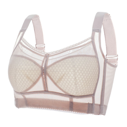 Large Bust Minimizing Bra for Women 100kg Plus Size Strapless No Underwire Anti-Exposure Large Size Women's Bra