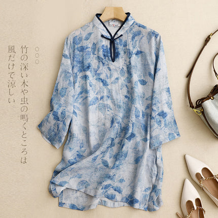Real Shot Tai Chi Clothing Women's New High-end Cotton Ramie Tai Chi Practice Clothing Women's Summer