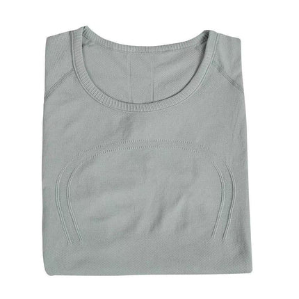 Luludarling Seamless Yoga Short-Sleeved Swiftly Slimming Look All-In-One Breathable Sports Fitness Base Layer